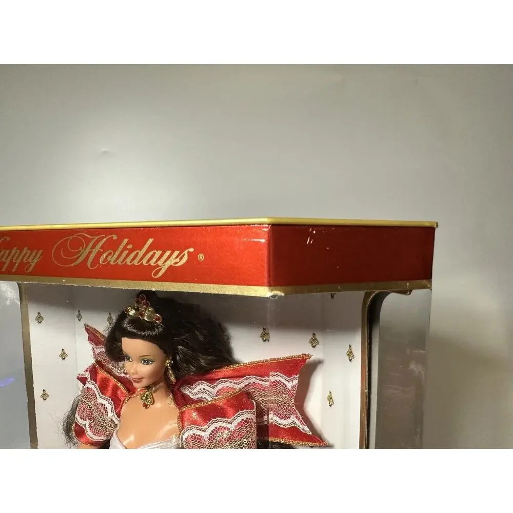 1997 Happy Holidays Special Edition Barbie Doll Mattel Brown Hair NIB
